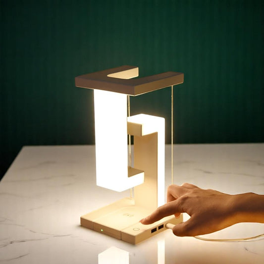Floating Desk Lamp and Wireless Charger