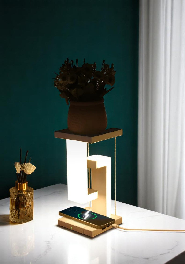 Floating Desk Lamp and Wireless Charger