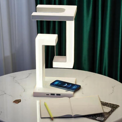 Floating Desk Lamp and Wireless Charger